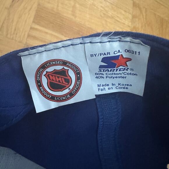 Vintage 90s New York Rangers NHL Starter Snapback cap hat - Picture 4 of 4
